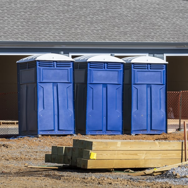 how can i report damages or issues with the porta potties during my rental period in Limestone